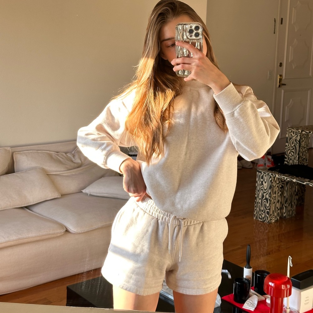 Two pieces Shorts and Sweatshirt